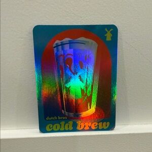 Dutch Bros Holographic Cold Brew Sticker